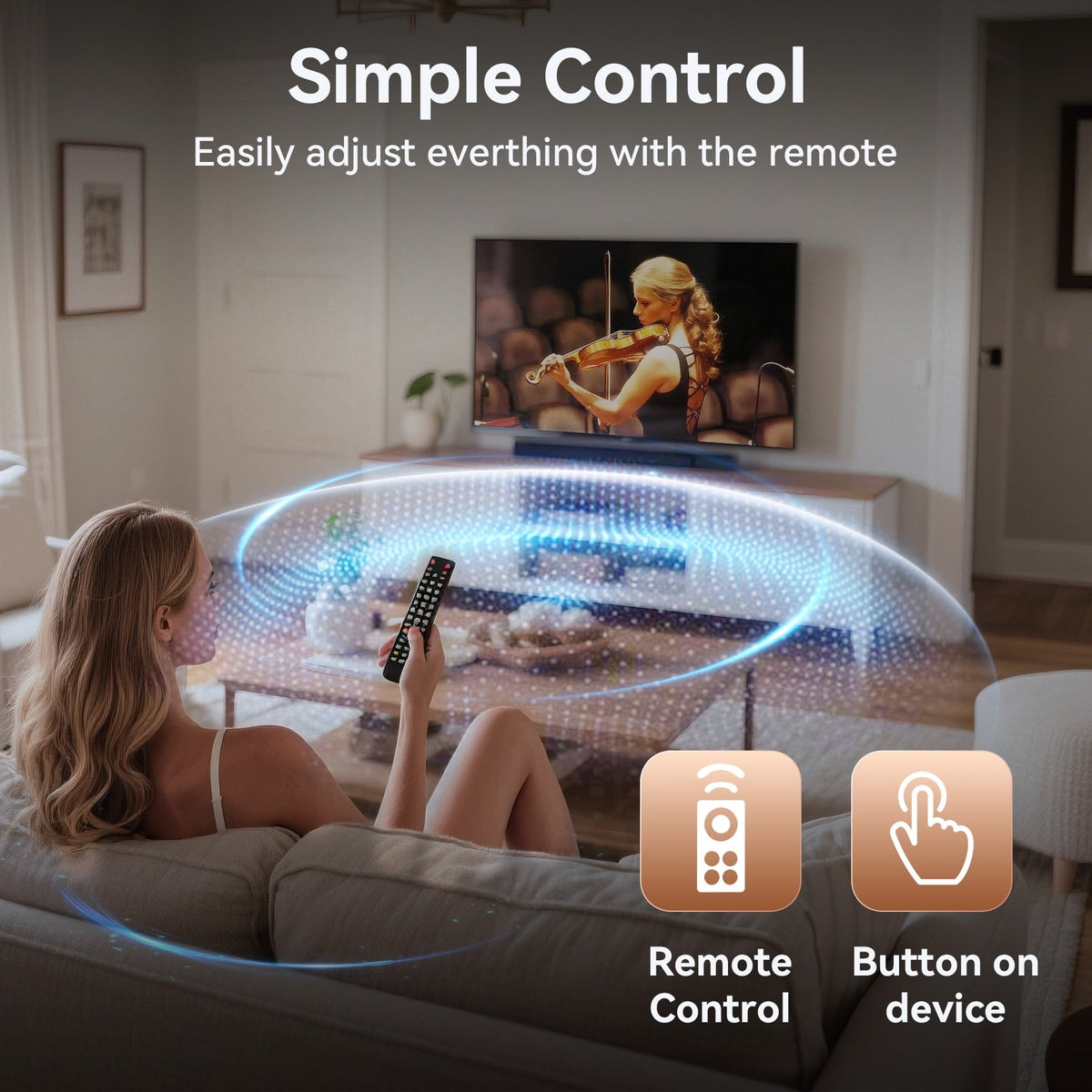 VEATOOL Sound Bar for TV,60W Soundbar Surround Sound Home Theater System,27 Inch TV Speaker with DSP Dynamic Sound,Work with 4K & HD TVs,COAX& Optical, AUX,Bluetooth,Wireless Streaming,Wall Mountable